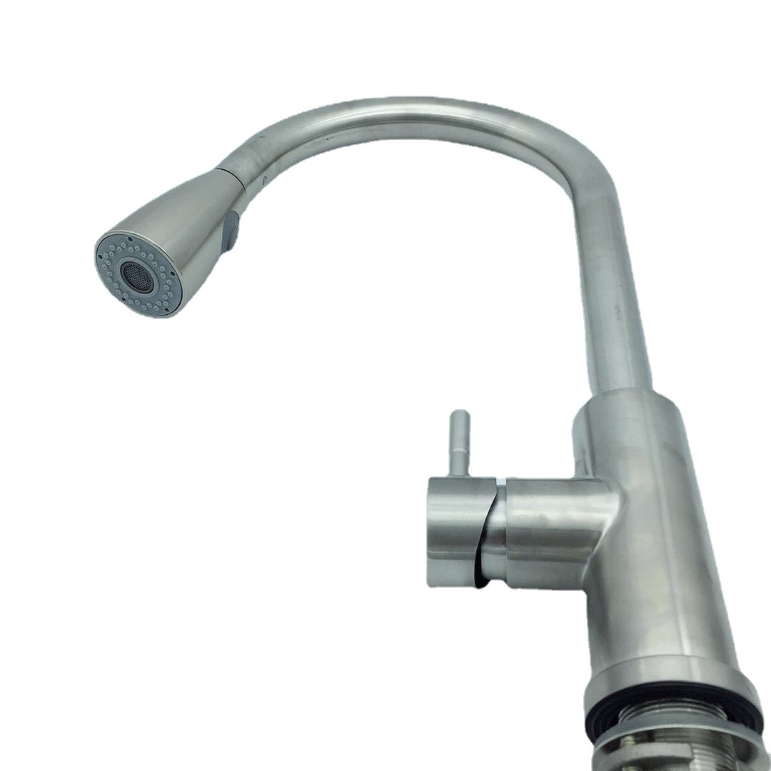 Stainless Steel Puller Basin Faucet Hot And Cold Kitchen Basin Faucet Swivel Adjustable Faucet Specification drawing