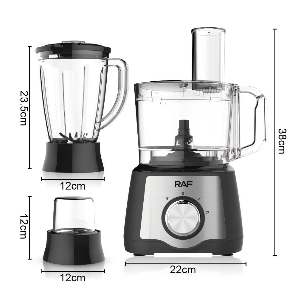 RAF European-standard cross-border household multi-functional meat mincing, slicing, juicing, grinding and powder grinding all-in-one food processor Item Picture