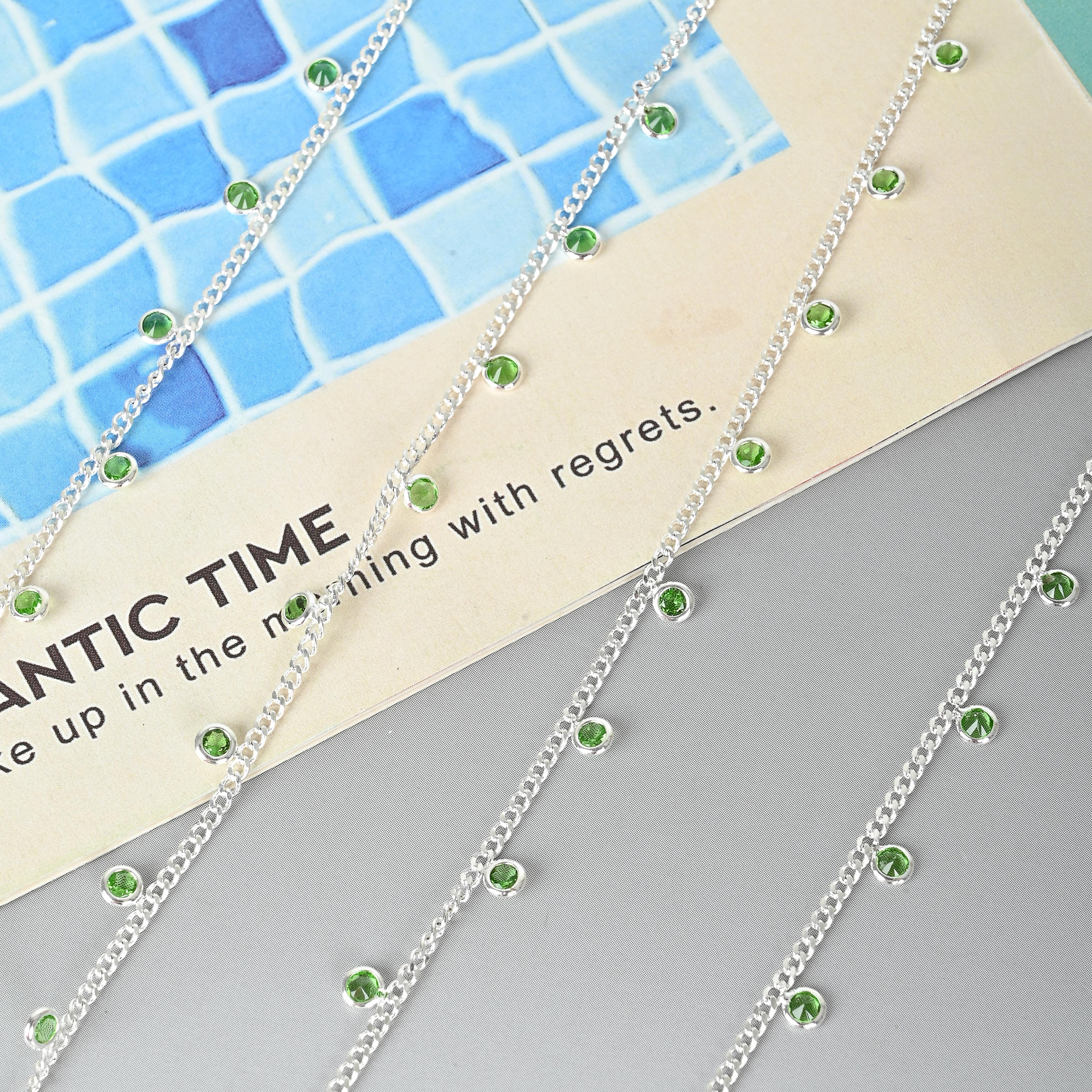 diy chain twist, crystal engraving, curved stick, pure copper color retention headwear, handcrafted chain, bracelet, necklace, clothing accessories HGCT-034