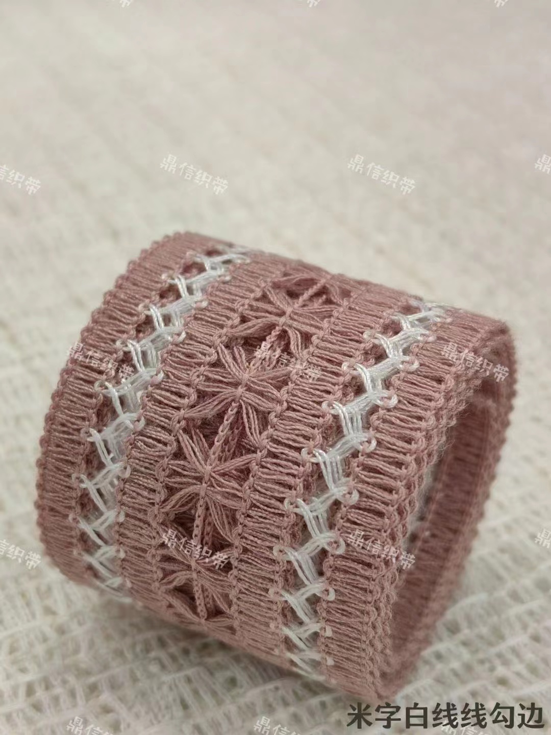 Korean premium white thread woven tape, DIY ribbon gift box, packaging materials, hats, straw hats, clothing, accessories, decorations, flower shop hair accessories, 100Y Specification image