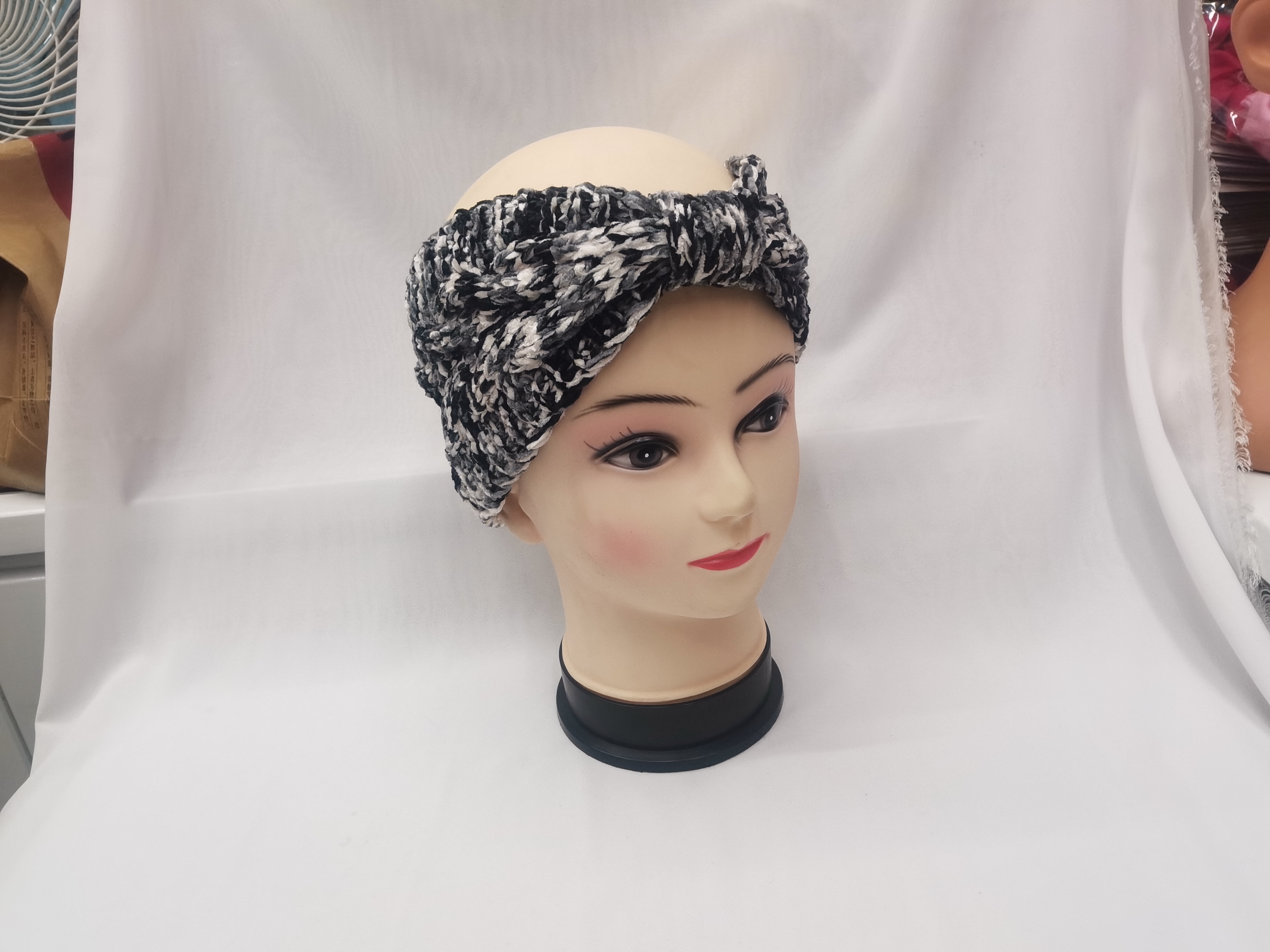 Cross-Border New Children's Headband Autumn And Winter Knitted Jacquard Line Knot Baby Headband European And American Baby Children's Hair Accessories