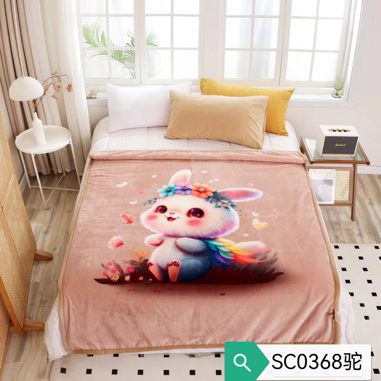 New products in 2025:3D printed children's blankets, baby hug blankets, blankets, cartoon flannel blankets, bed blankets, flannel Application Scenario