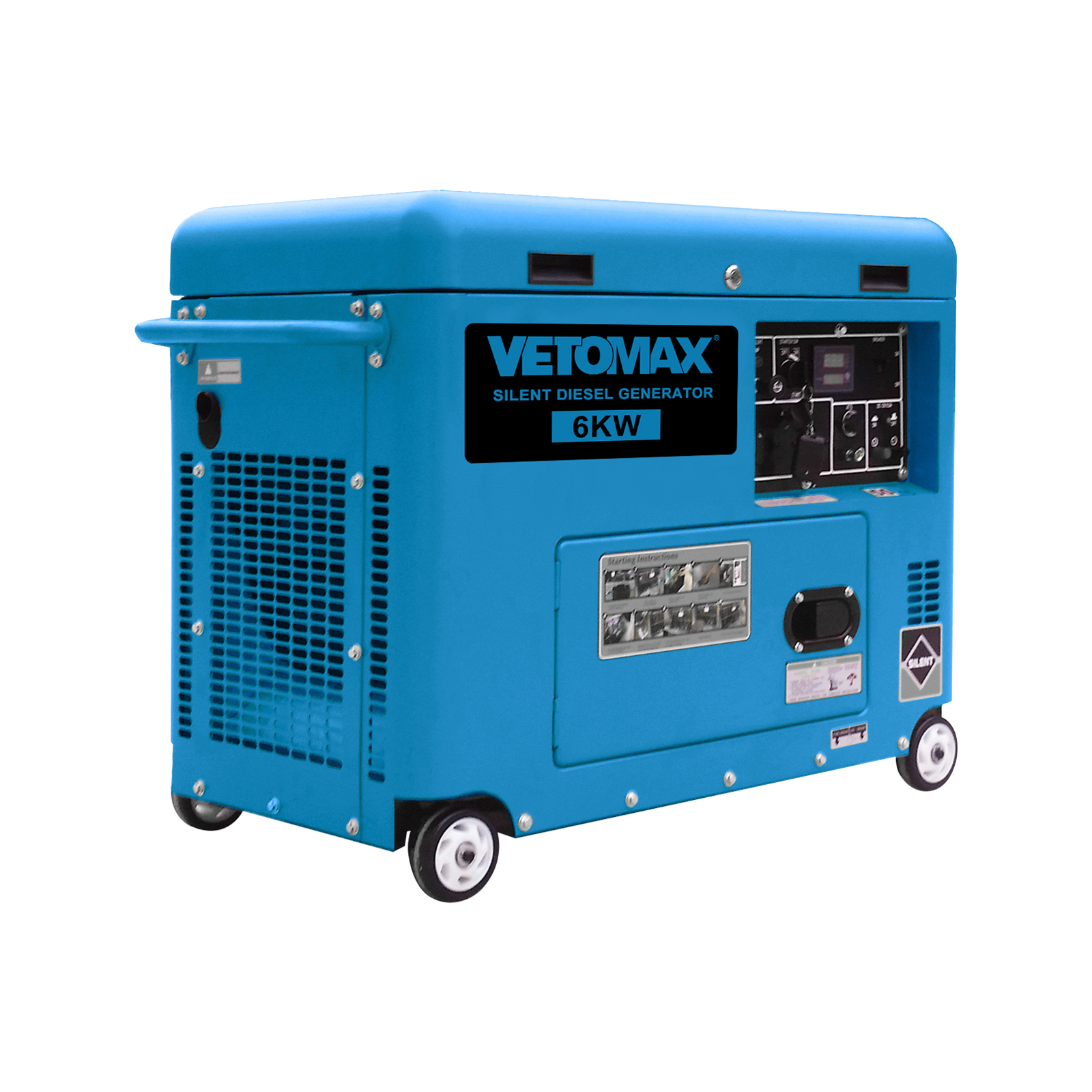 SILENT DIESEL GENERATOR 6.0KW 380V 柴油静音发电机组 