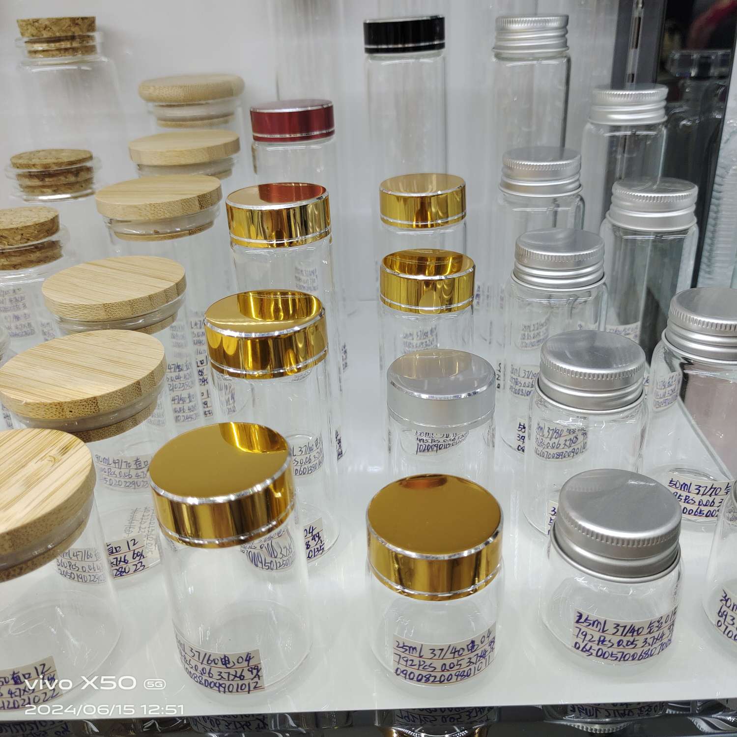 Glass bottles, small bottles, tube-pulled bottles, wishing bottles, gift glass bottles detail image 5