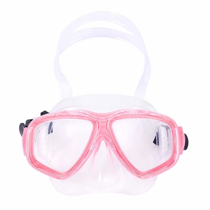 儿童潜水镜pvc面罩 钢化玻璃镜片 pc镜框  儿童浮潜面罩