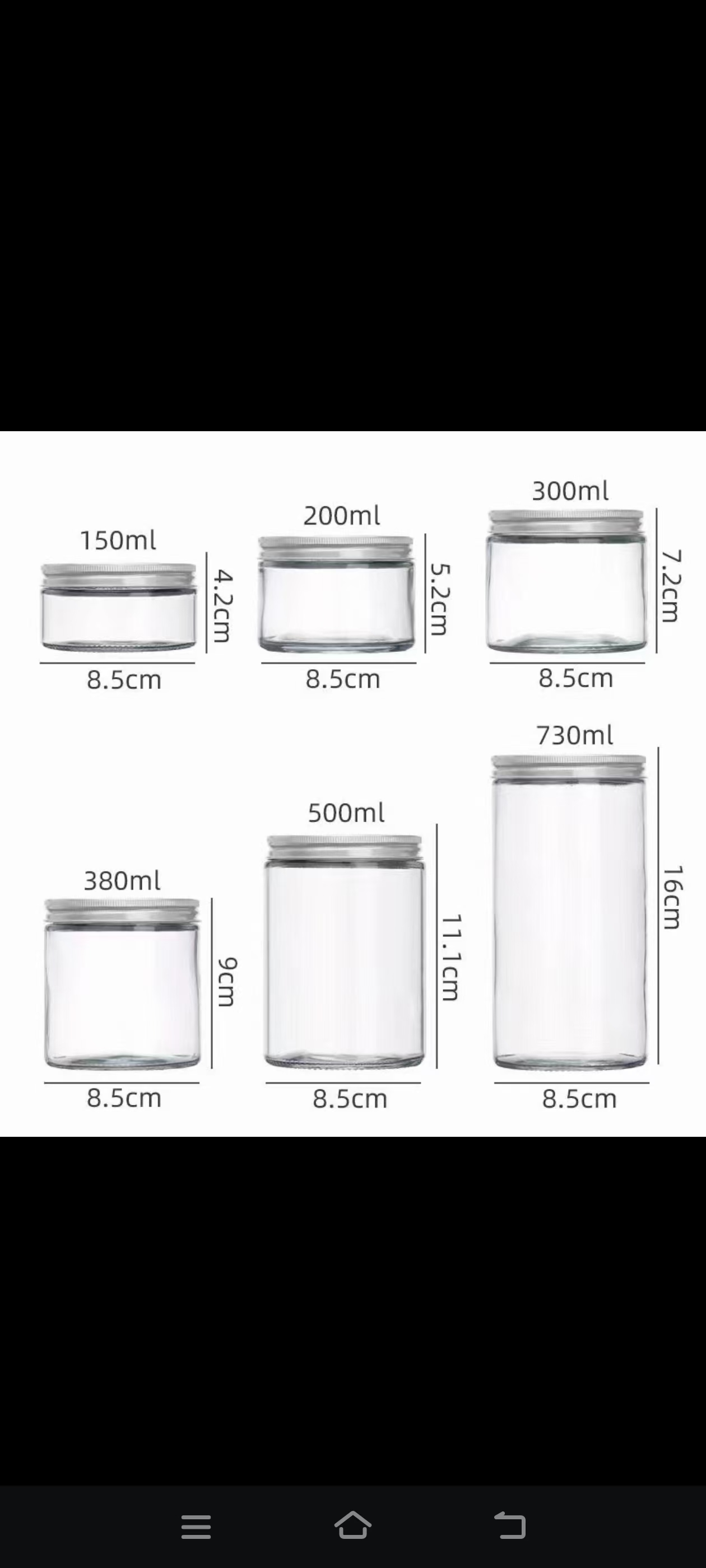 Glass jars, storage jars, pickled vegetable bottles, small glass bottles, small glass jars details Picture