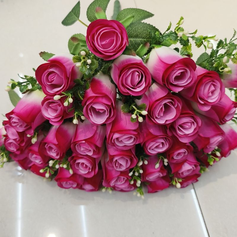 仿真花仿真植物仿真玫瑰紫色园林园艺001图