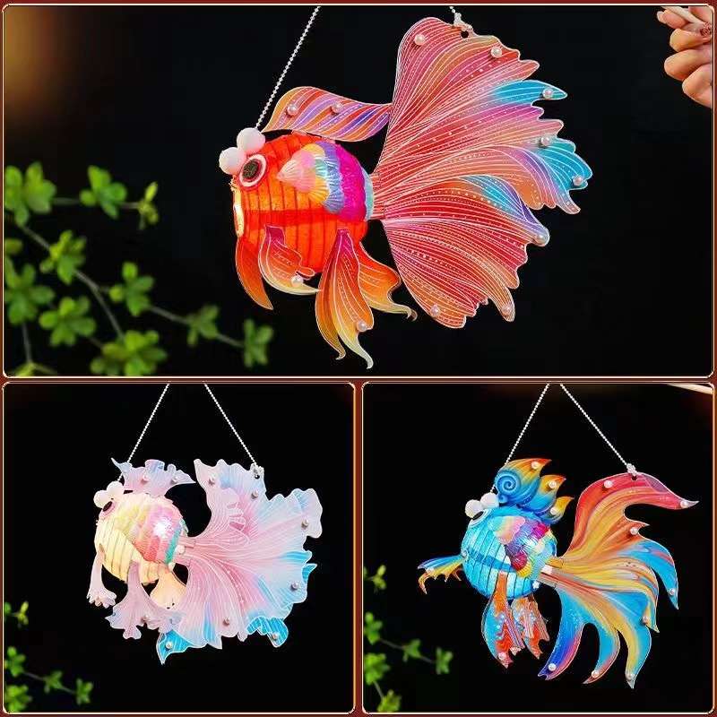 中秋节DIY灯笼非遗装饰鱼灯儿童手提花灯夜市摆摊走马灯玩具玩具儿童2024仙女详情6