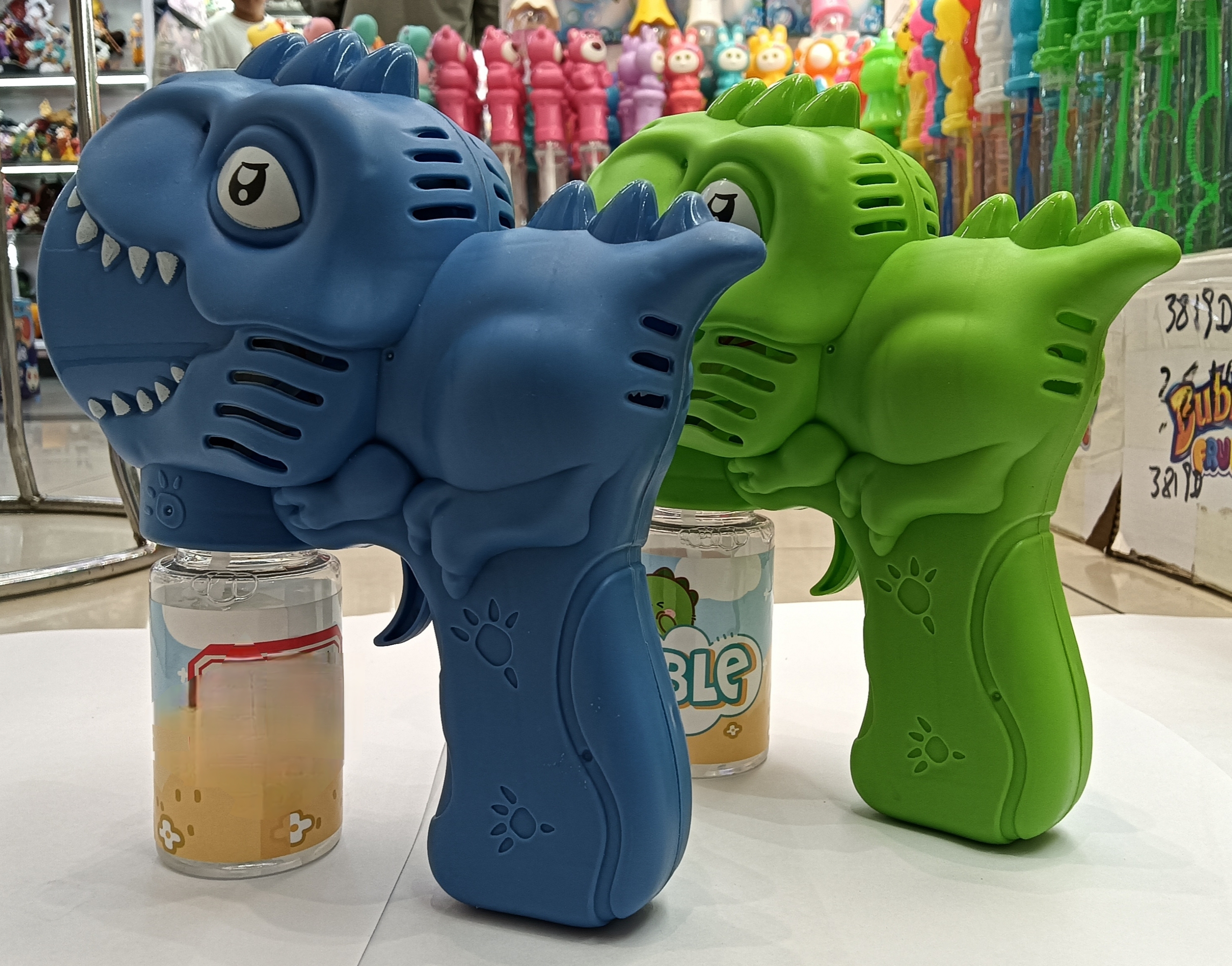 Internet-famous best-selling cartoon dinosaur children's electric toy bubble machine, cartoon summer outdoor bubble machine toy bubble machine, children's special safe and non-toxic bubble toy