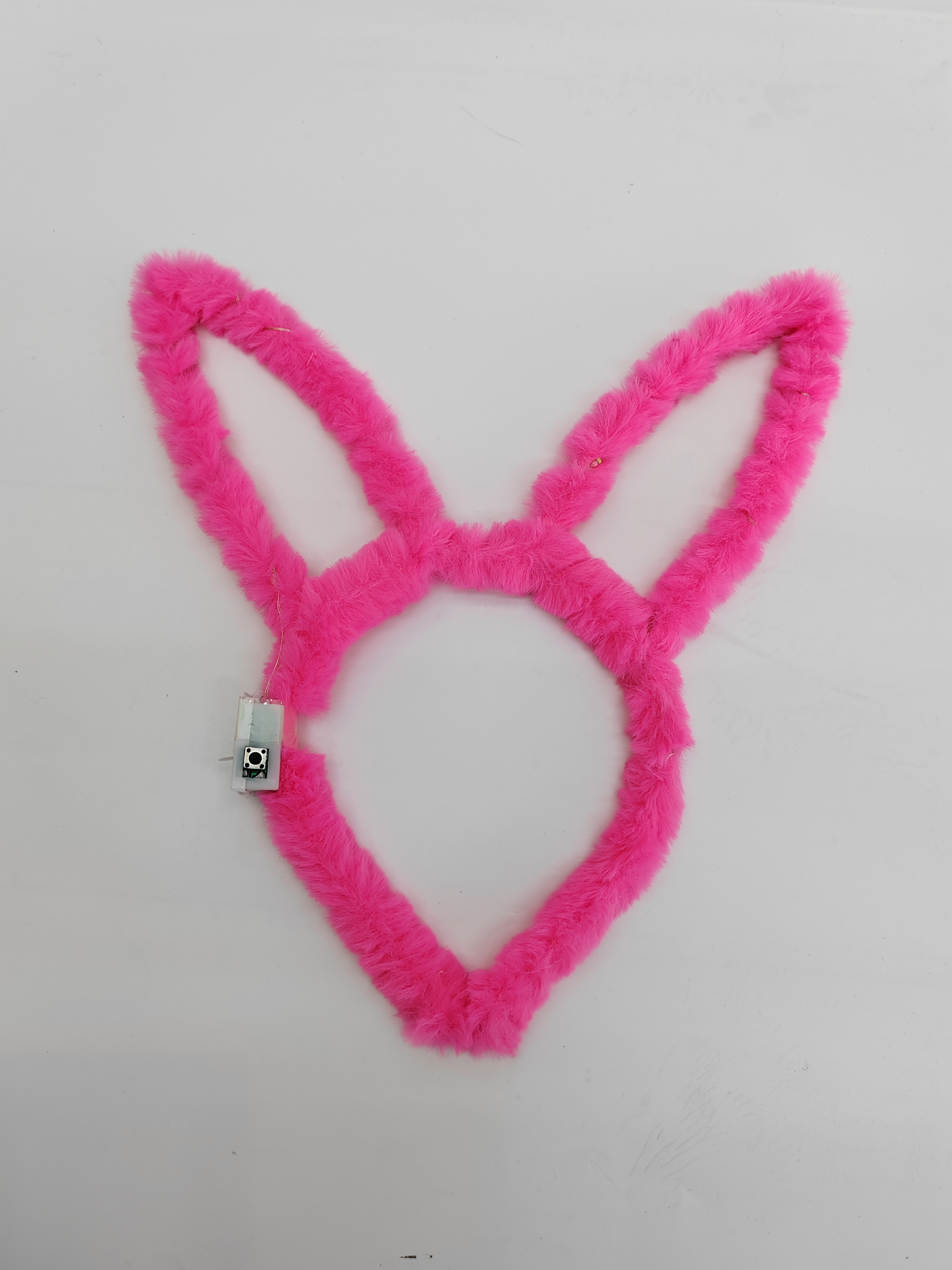 Plush rabbit ears with lights details Picture