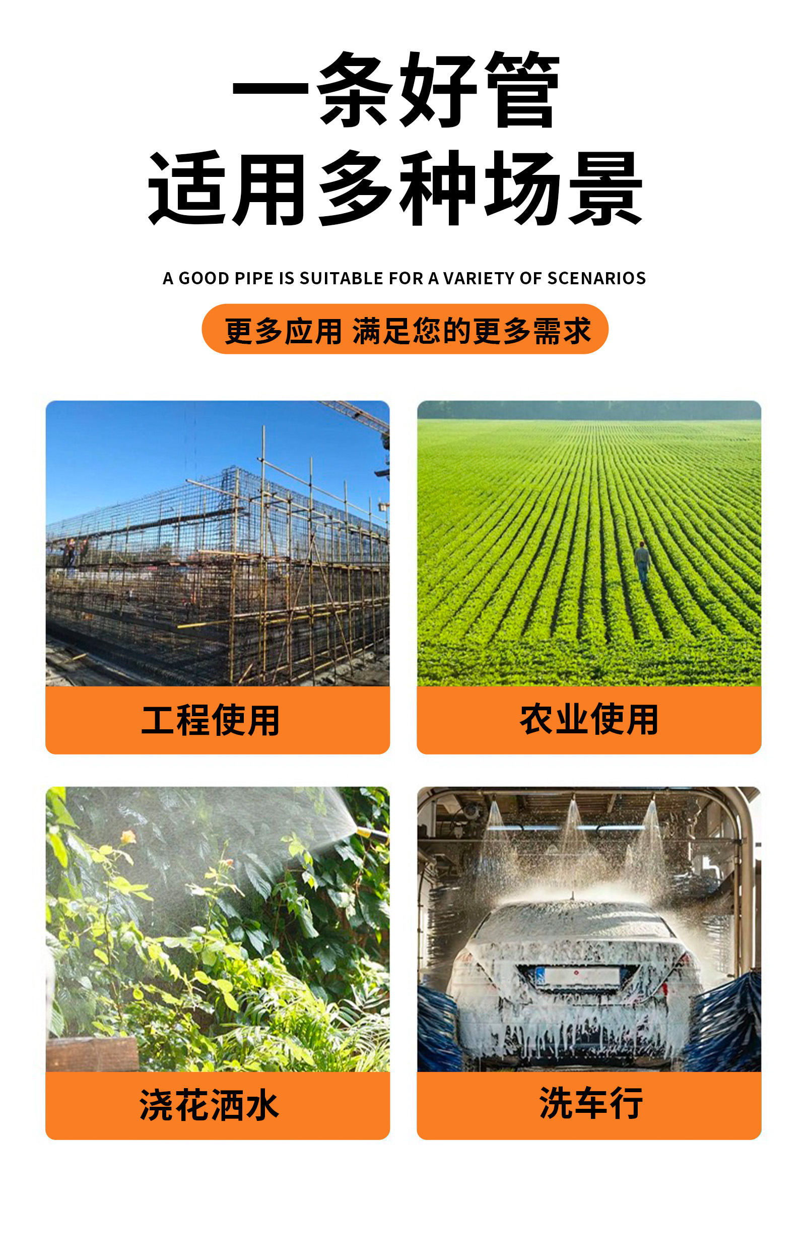 防爆防冻塑封园林水管多功能水枪套装详情2