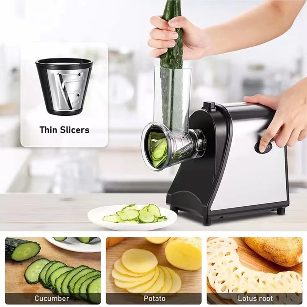 Cross-Border Multi-Functional Vegetable Cutter Home Kitchen Six-In-One Vegetable Cutter Slicing Cucumber And Potato Grater Application Scenario