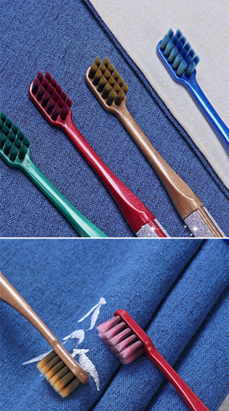 Net Red Series Bamboo Charcoal Fine Soft Hair Baidu Baijie 503 Food Color Men And Women Whitening Toothbrush Non-Slip Handle Free Mail Application Scenario