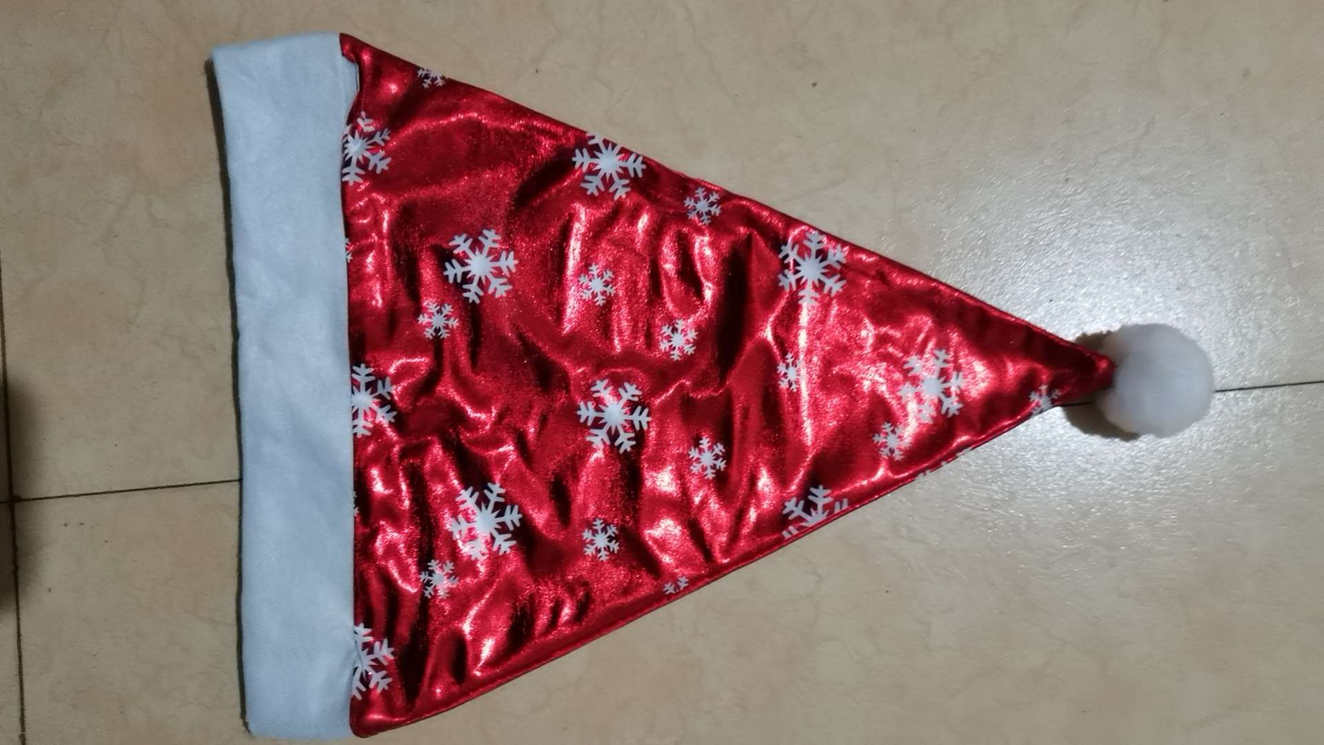 圣诞装饰帽金银布圣诞帽