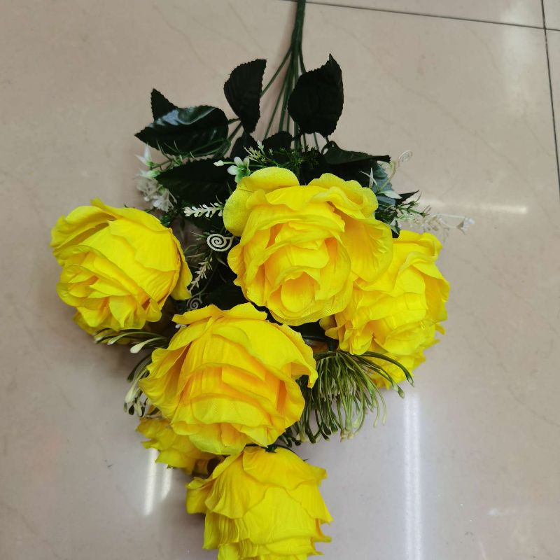 宇欣花行12头无纺布莺玉玫瑰厂家直销1111