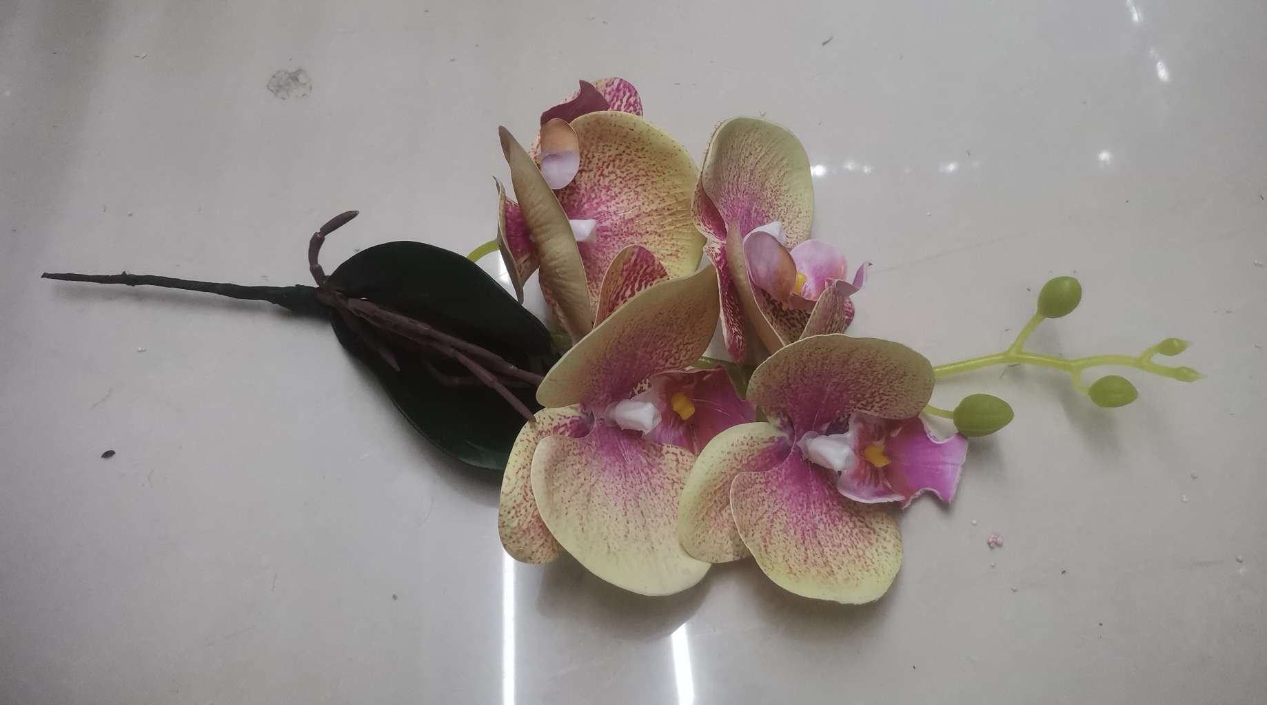 A new 3D Phalaenopsis flower bouquet for the Jiaju project hotel decoration, featuring artificial artificial flowers and high-quality simulation Specification image