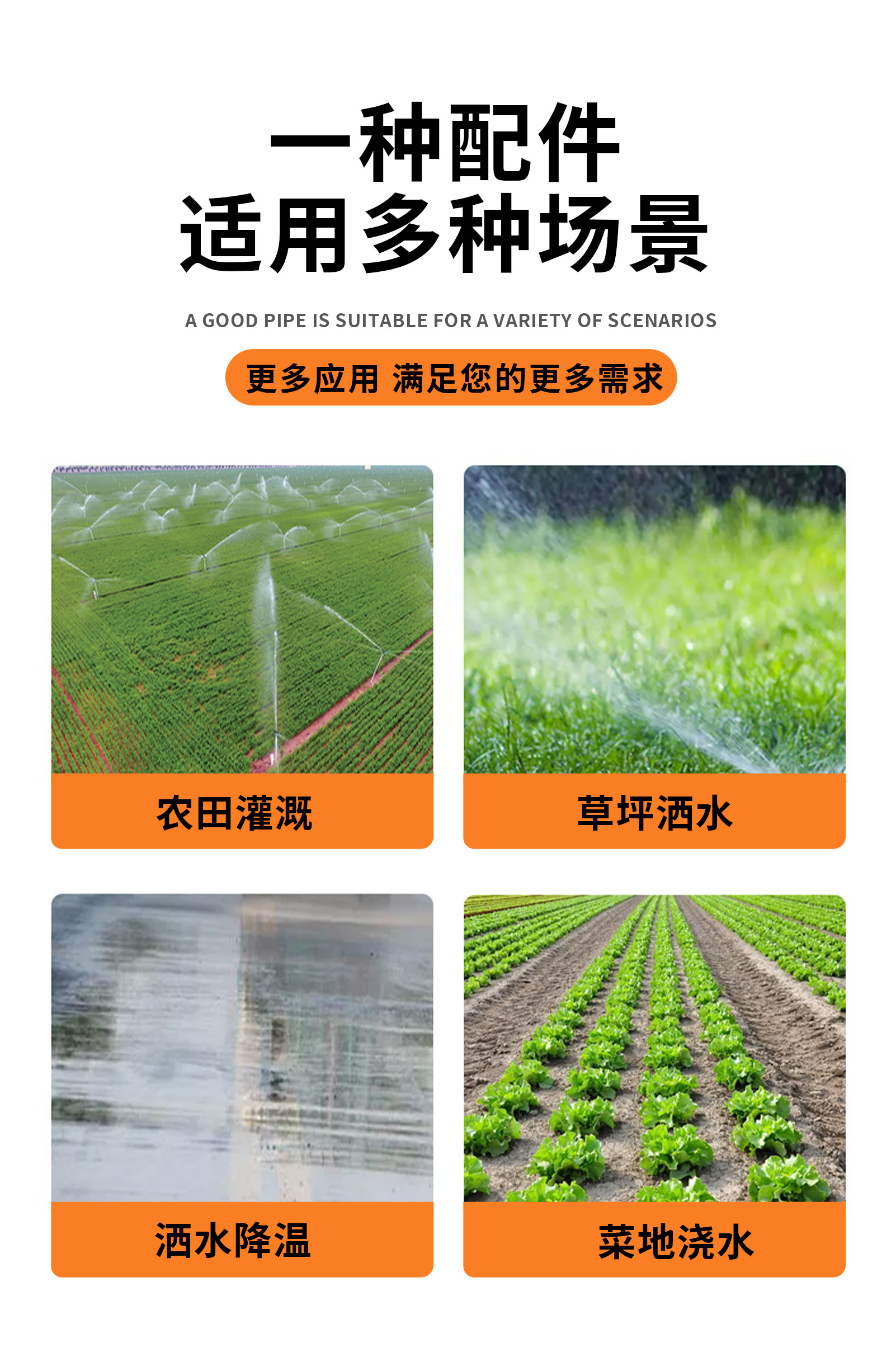 自动喷水器农用绿化喷淋头360度农业灌溉摇臂喷头喷灌旋转园艺详情2