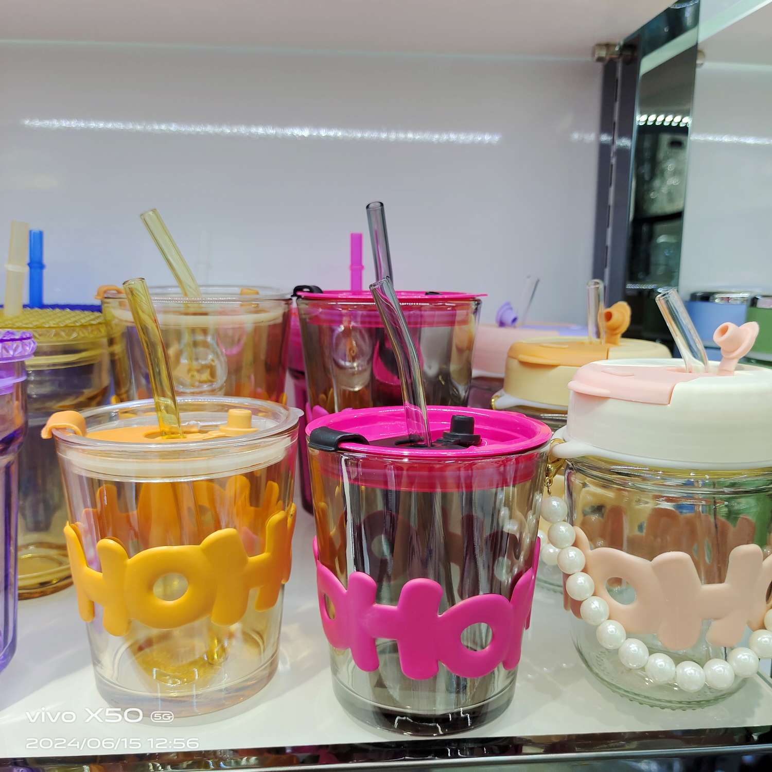 玻璃杯，玻璃水杯，玻璃吸管杯，玻璃饮料杯详情图5