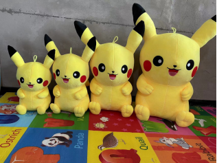 软体皮卡丘精灵公仔毛绒玩具玩偶布娃娃大号抓机礼品厂家外贸批发详情1