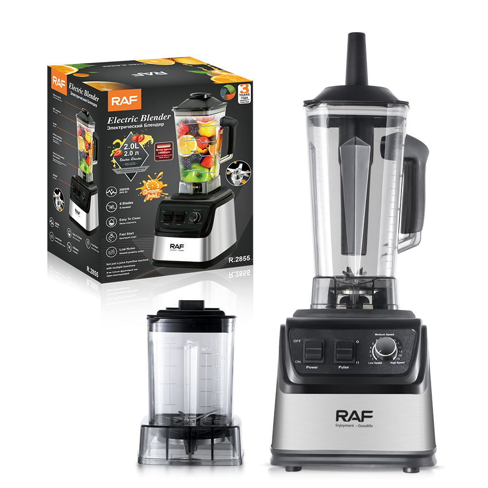 RAF European-style food processor 2L blender, fruit and vegetable juicer, household juicer, blender, Complementary food smoothie machine R.2855 details Picture