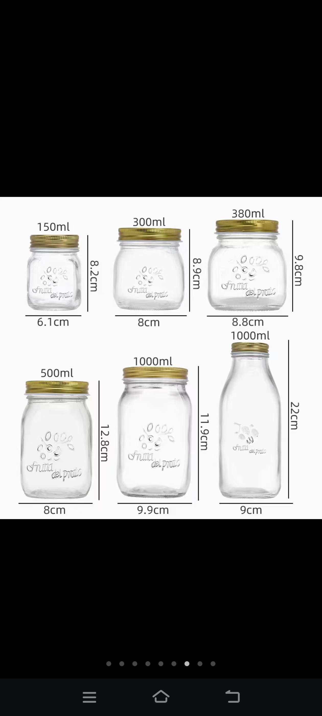 Glass jars, storage jars, pickled vegetable bottles, small glass bottles, small glass jars Item Picture