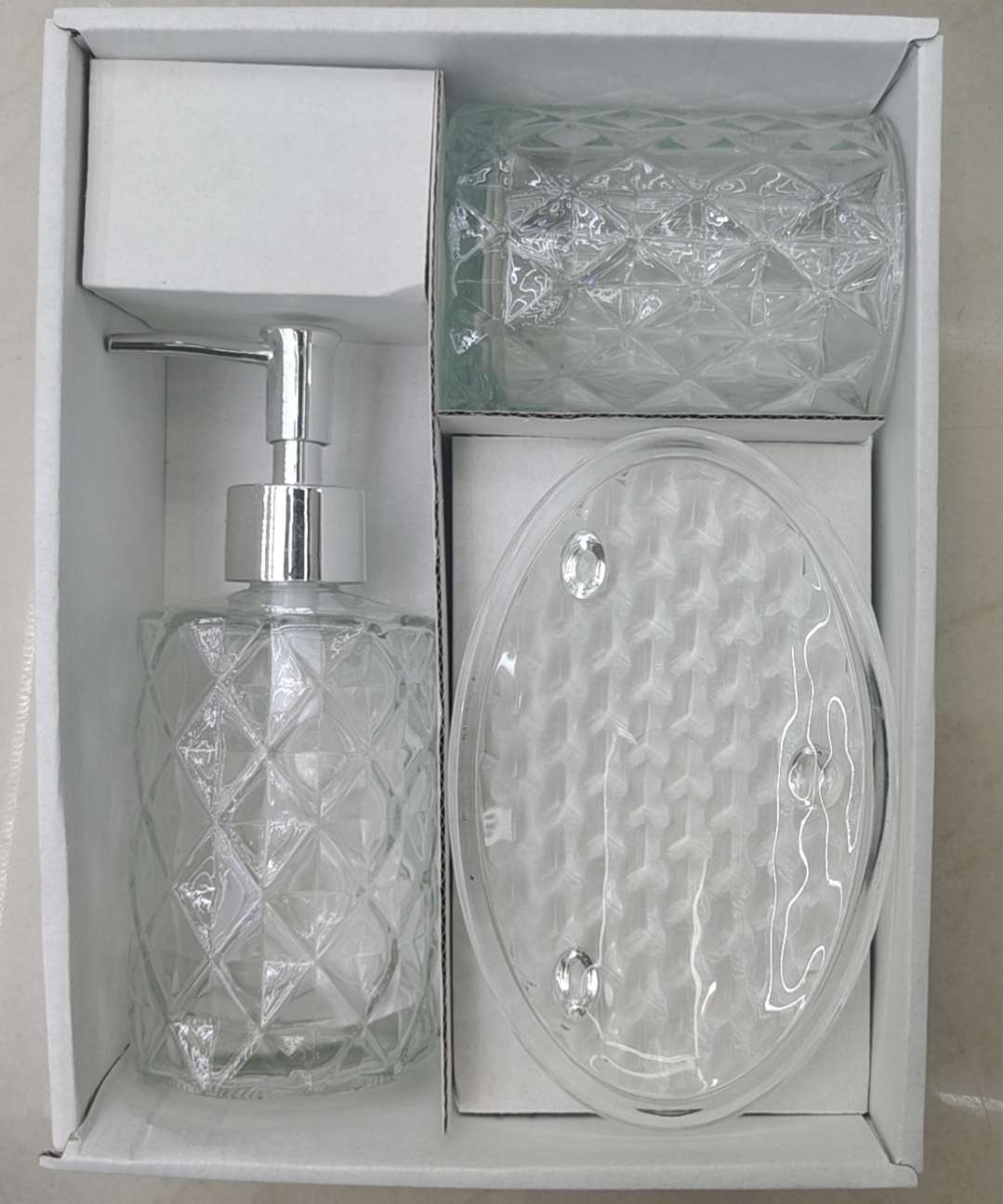 洗手液瓶套装，颜色洗手液瓶套装，洗手液瓶皂碟速开杯产品图