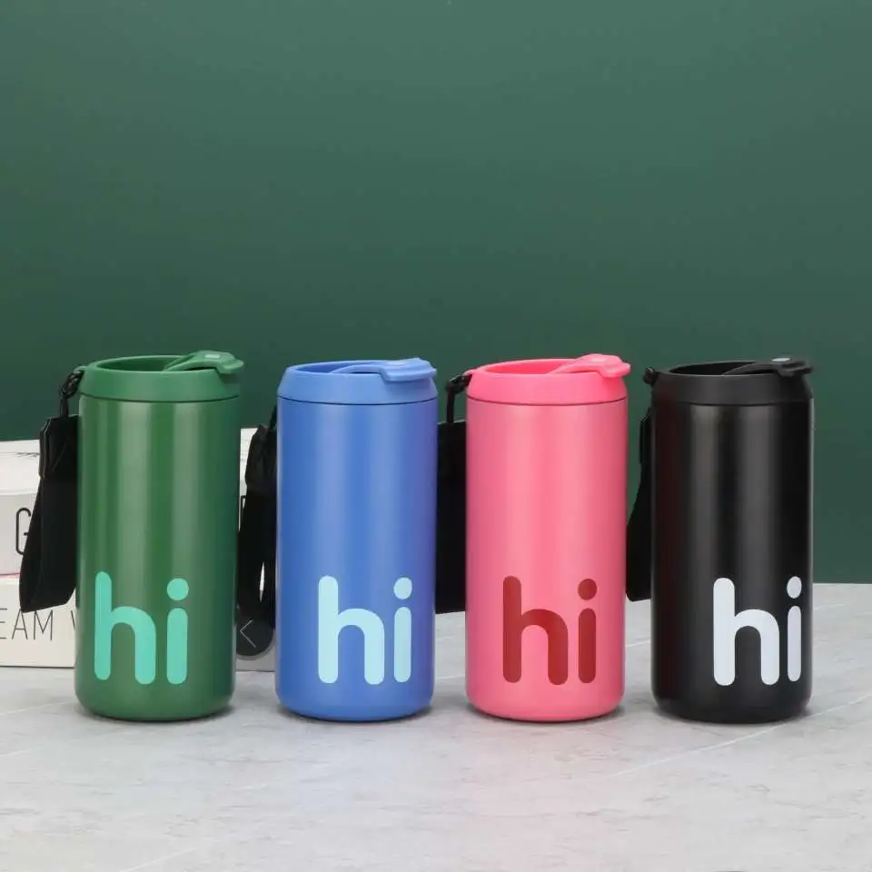 S98-YHSQ6024 Cross-border new stainless steel rope coffee insulated cup, outdoor portable cool insulated cup, stainless steel insulated cup, insulated cup, vacuum cup detail image 4