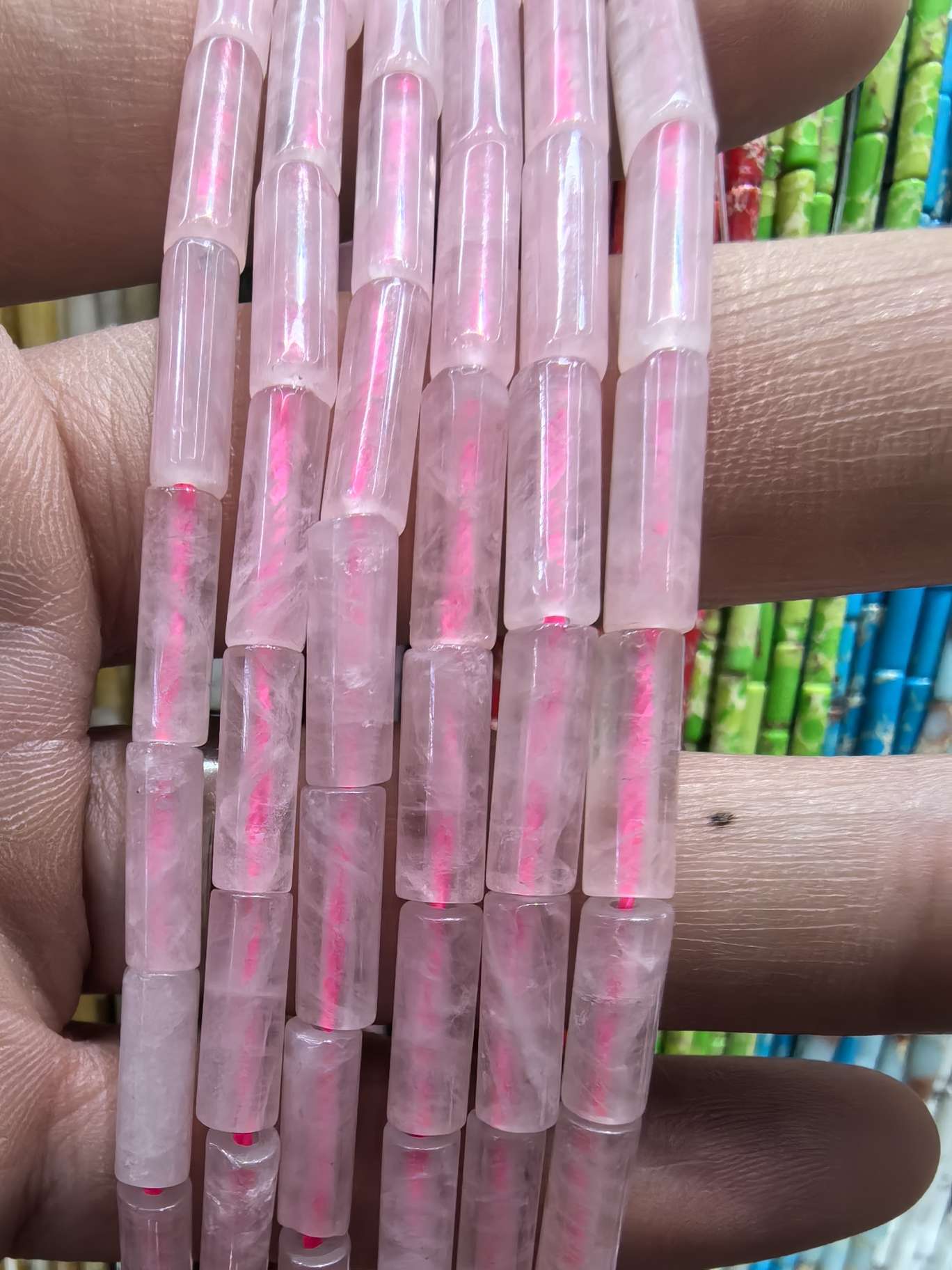 天然玉石4x13mm圆管珠子精雕细琢 高档珠宝饰品 独特设计 其他饰品 珍藏级饰品 高雅大气详情图7