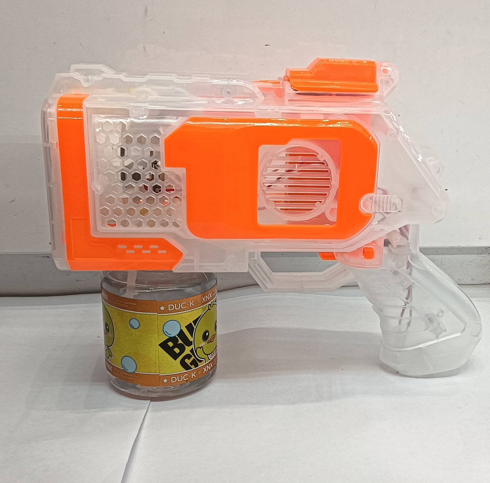 Hot-selling transparent space 6-hole fully automatic bubble gun, children's toy, creative hot-selling street stall wholesale, new and unique small toys, children's cute bubble machine, children's summer outdoor Specification image
