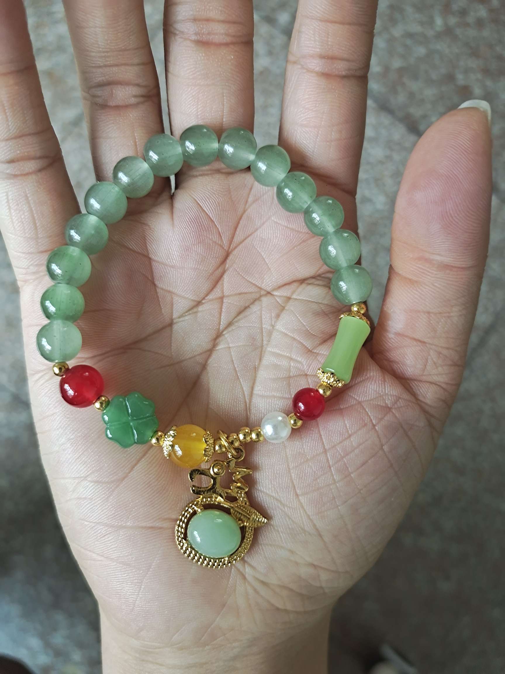 Imitación bodhi shiveni jugar a la cadena de mano modelo de mujer exquisita cadena de mano accesorios de moda budista bodhi cadena de mano para mujeres exclusivo details Picture