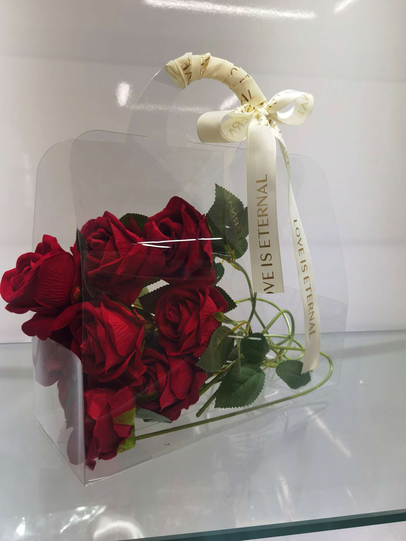 Transparent fruit and flower packaging bags, ins handbags, gift packaging bags, souvenir gift bags, D/Y handbags, eco-friendly packaging, handbags, plastic packaging bags, pvc handbags, PET bags, candy handbags details Picture