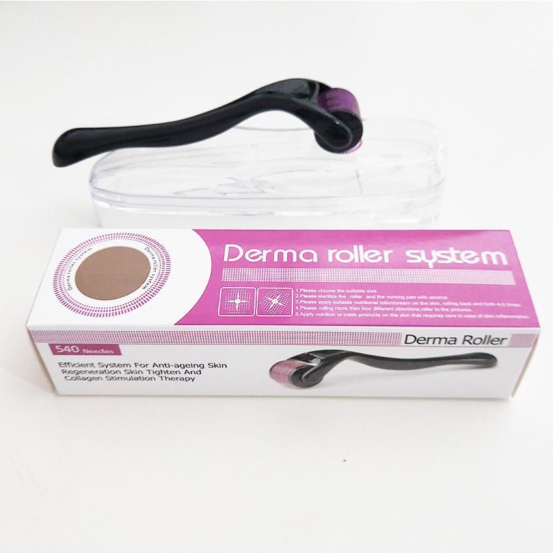 Derma roller MTS微针滚针胡须生发导入仪厂家直销540微针滚轮