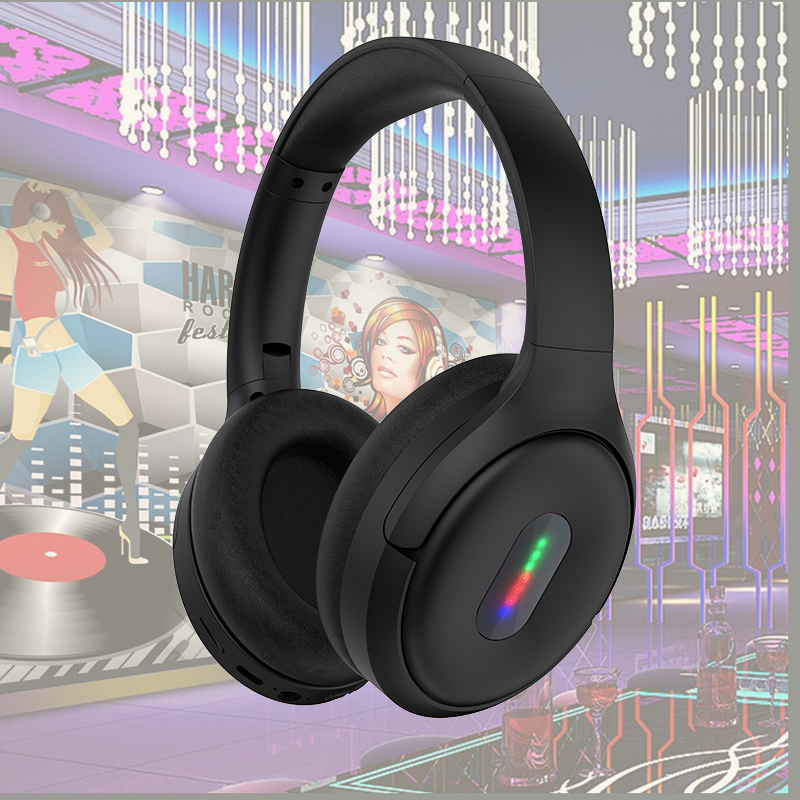 ST810无线头戴式蓝牙耳机RGB节奏灯发光LED灯学生耳麦重低音手机通用跨境热卖耳机工厂详情图3