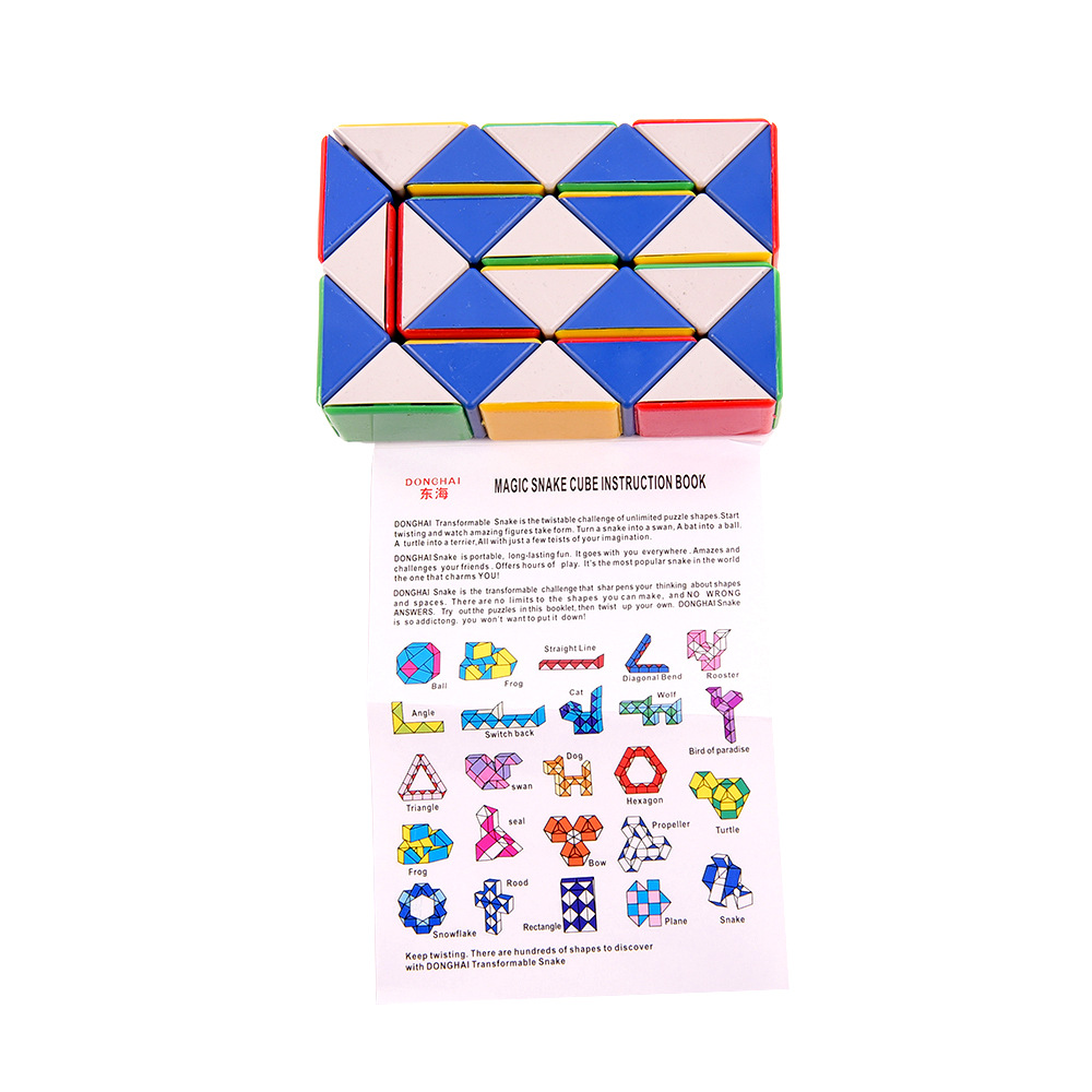 Creative and practical children's educational toys, 24-piece Rubik's Cube, versatile magic ruler, cheap wechat business ground promotion, small gift wholesale Item Picture