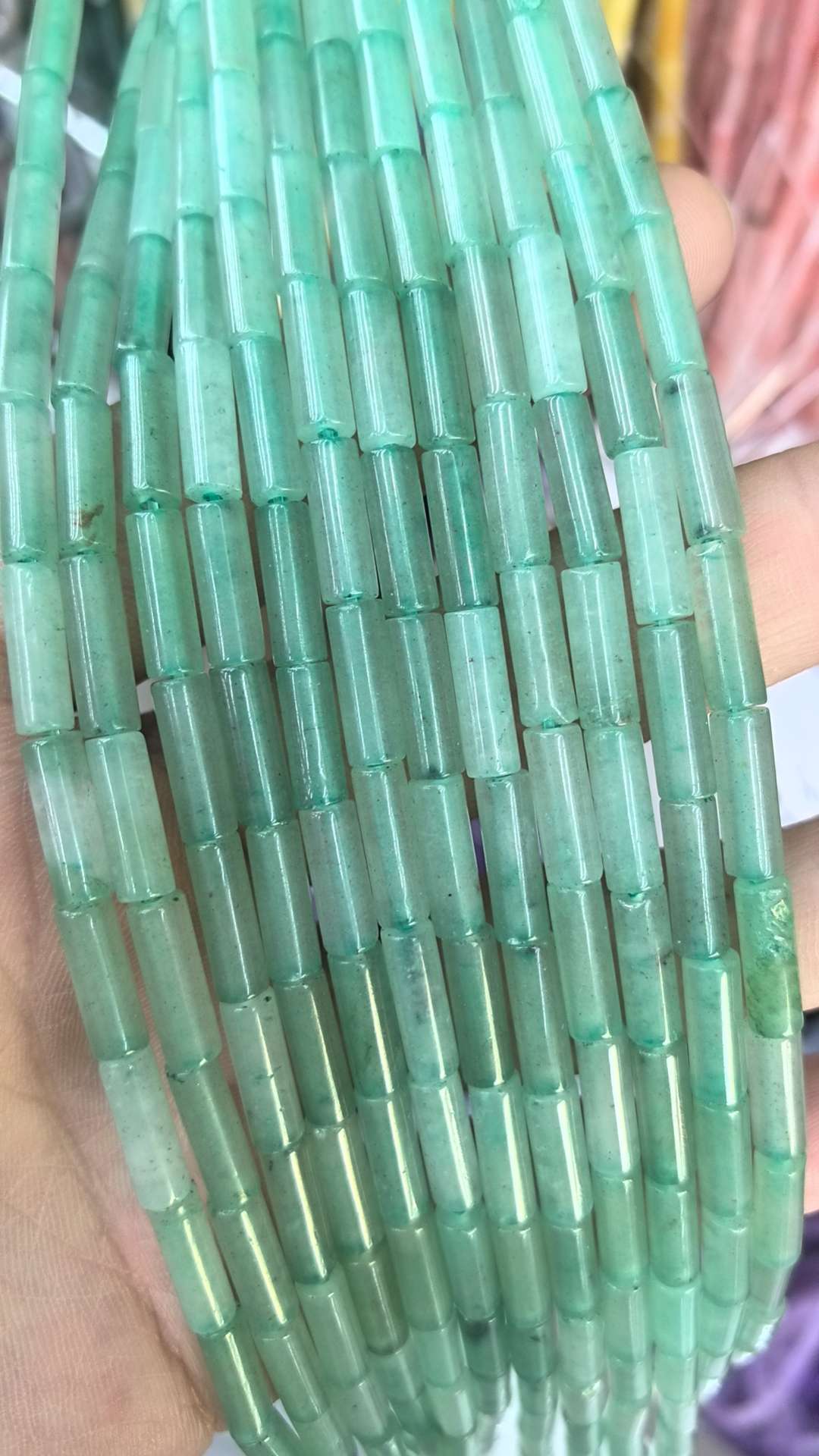 天然玉石4x13mm圆管珠子精雕细琢 高档珠宝饰品 独特设计 其他饰品 珍藏级饰品 高雅大气详情图11