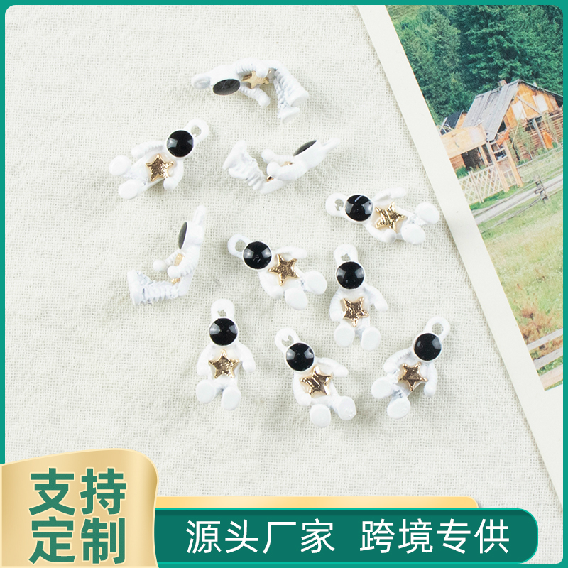 合金滴油五角星小人单吊挂件项链、耳环配件  diy饰品配件饰品配件合金配件