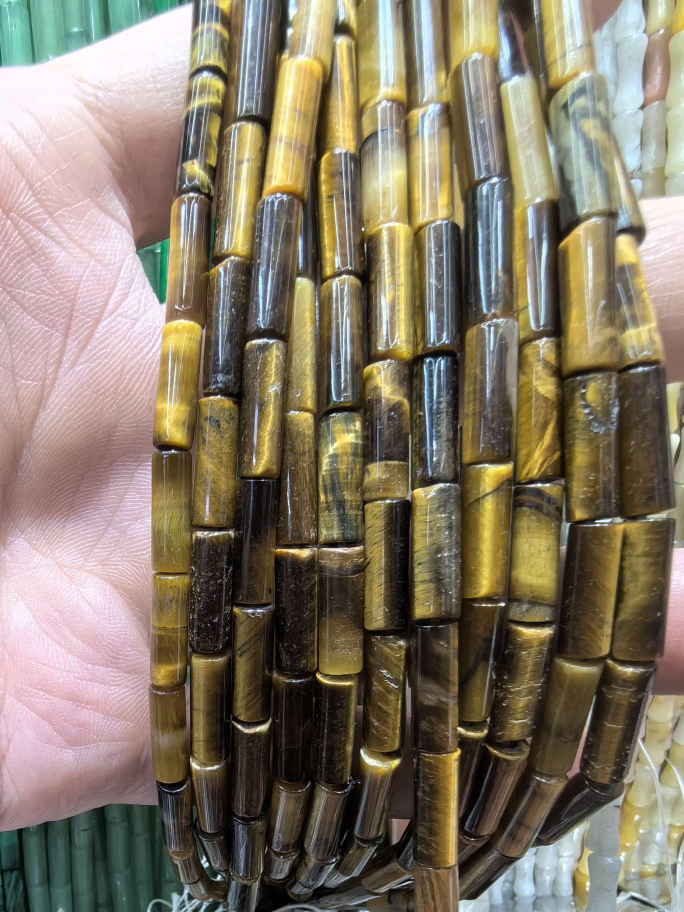 天然玉石4x13mm圆管珠子精雕细琢 高档珠宝饰品 独特设计 其他饰品 珍藏级饰品 高雅大气详情图6