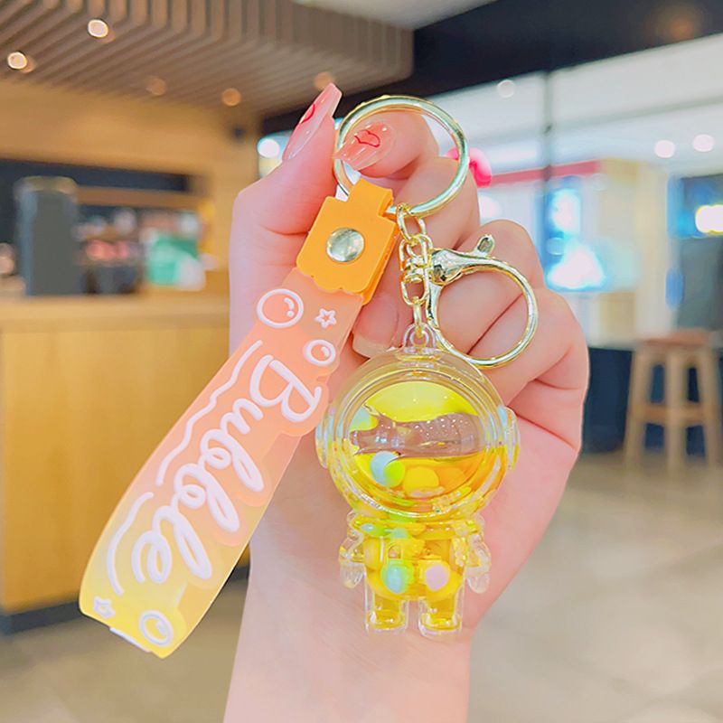 太空人流沙瓶入油挂件创意生日礼物送礼实用礼品情侣情人节伴手礼白底实物图