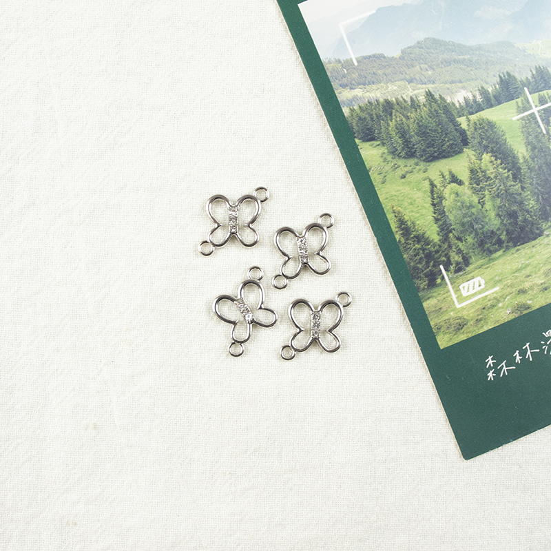 Alloy dot brick four-leaf clover hollowed-out double hanging necklace, earring accessories, diy jewelry accessories, jewelry accessories, alloy accessories Alloy dot brick four-leaf clover hollowed-out double hanging necklace, earring accessories, diy jewelry accessories, jewelry accessories, alloy accessories