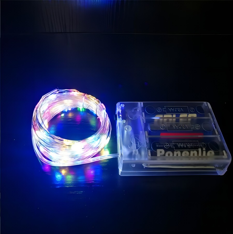 2M 20LED 铜丝灯电池盒圣诞节装饰气球灯波波球灯铜线灯串