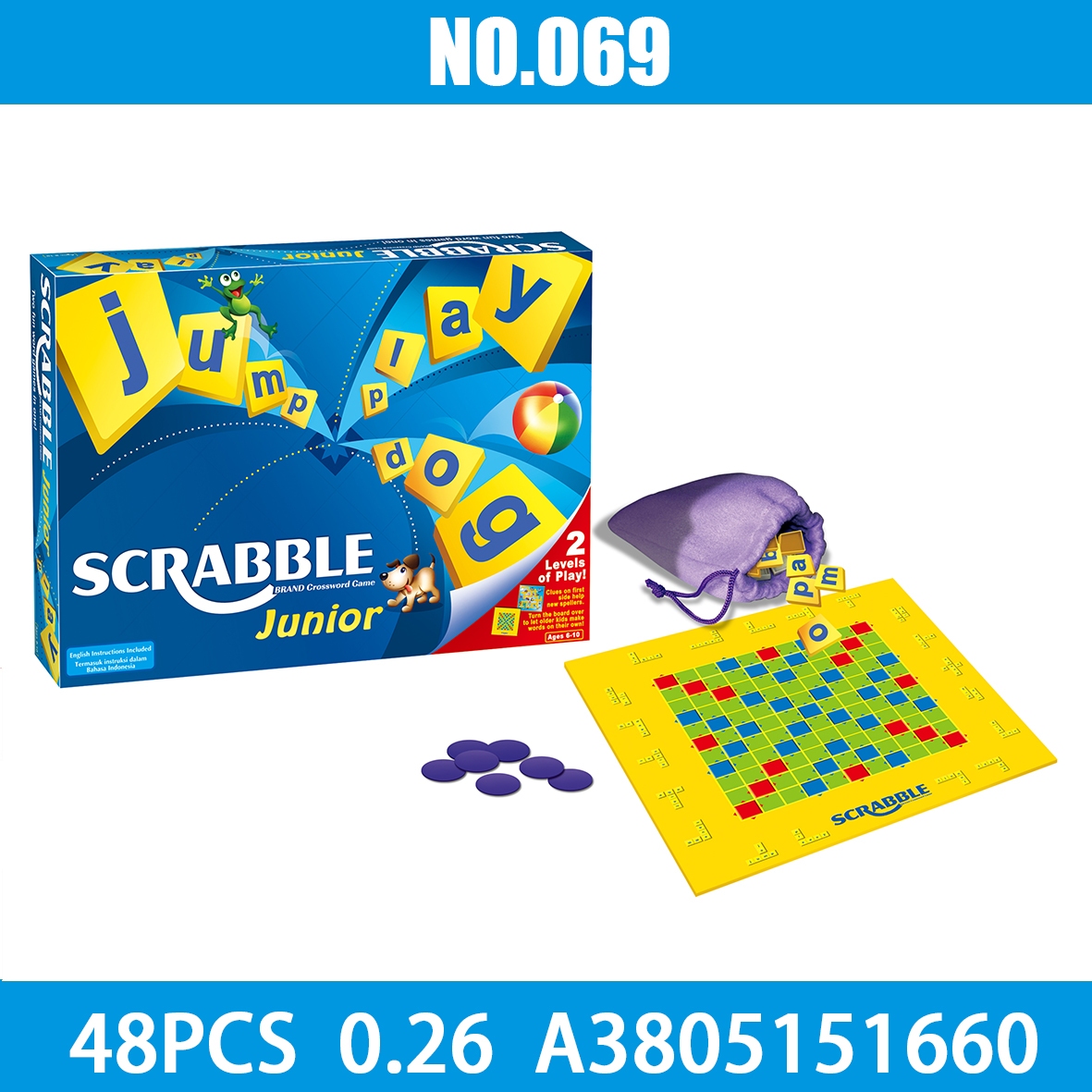 Cross border selling puzzle board games English Scrabble Round snack Puzzle game Guess memory game Russian round snack puzzle game Russian Number game Russian PENTAG Russian puzzle game