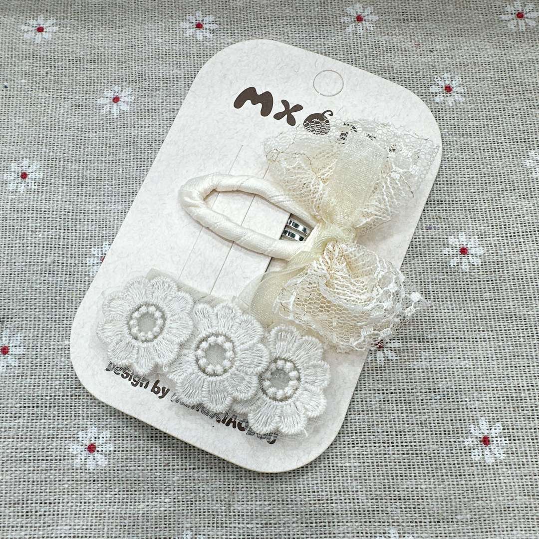 儿童韩版米色气质夹发夹儿童夏季可爱儿童饰品汉服头饰详情图2