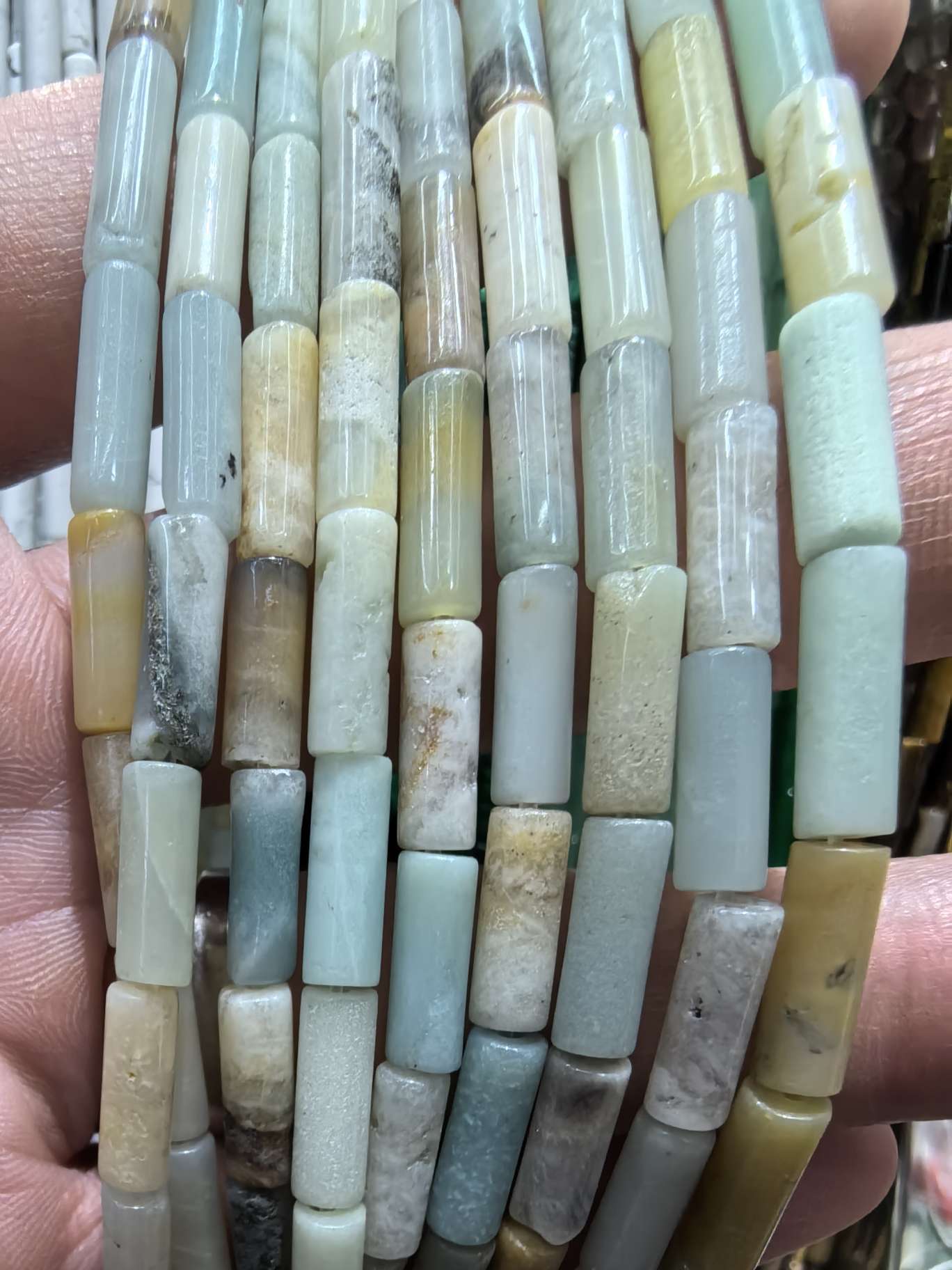 天然玉石4x13mm圆管珠子精雕细琢 高档珠宝饰品 独特设计 其他饰品 珍藏级饰品 高雅大气详情图4