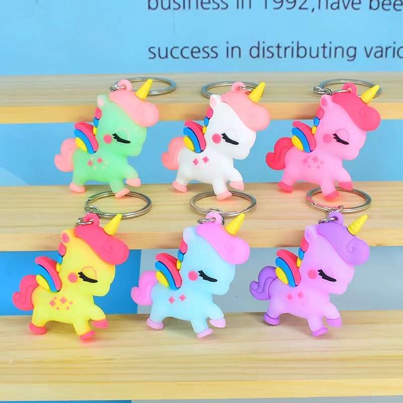 可爱套头动物钥匙扣创意diy彩色卡扣圈字母珠学生包包挂饰配件细节图