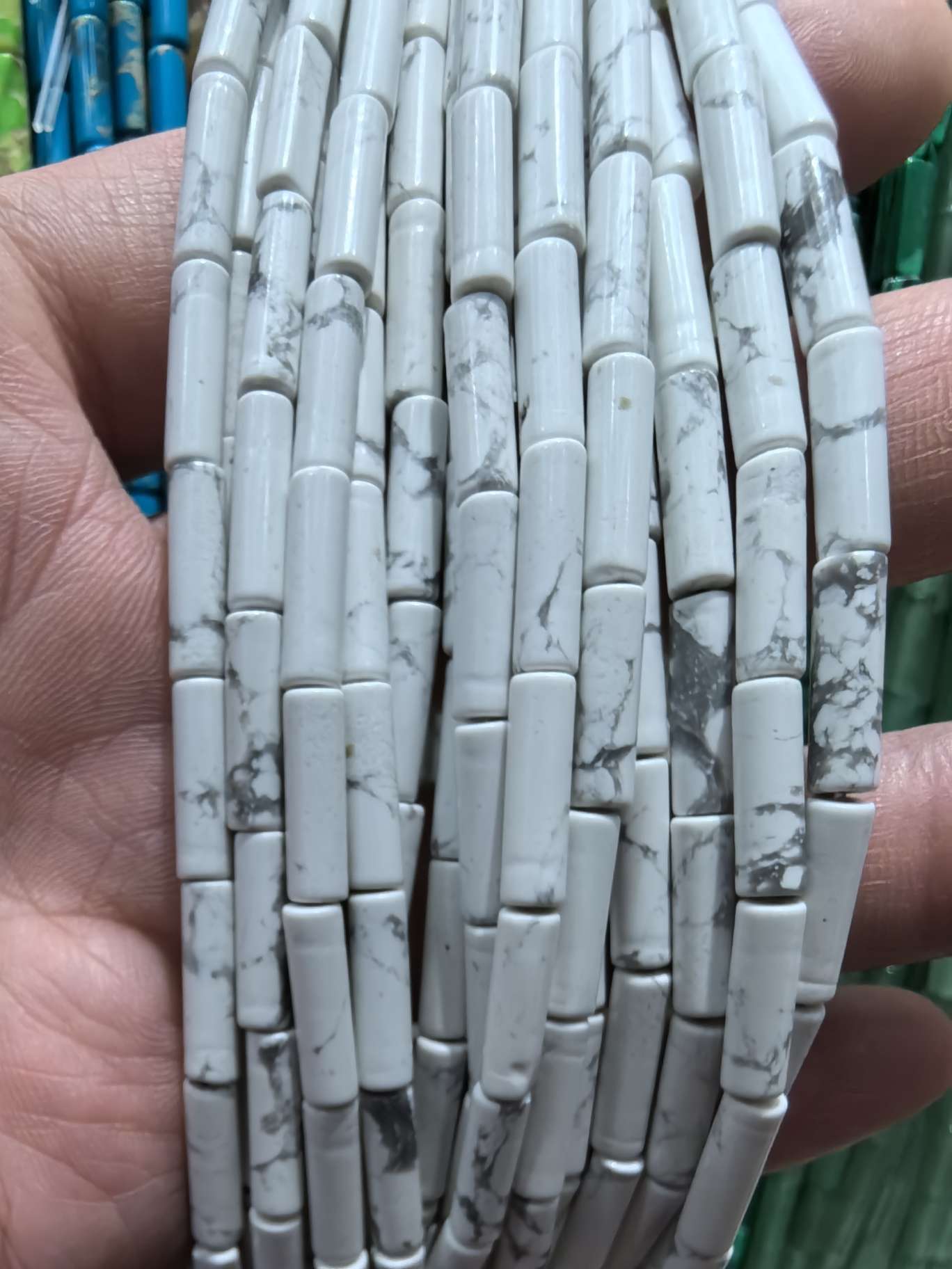 天然玉石4x13mm圆管珠子精雕细琢 高档珠宝饰品 独特设计 其他饰品 珍藏级饰品 高雅大气详情图5