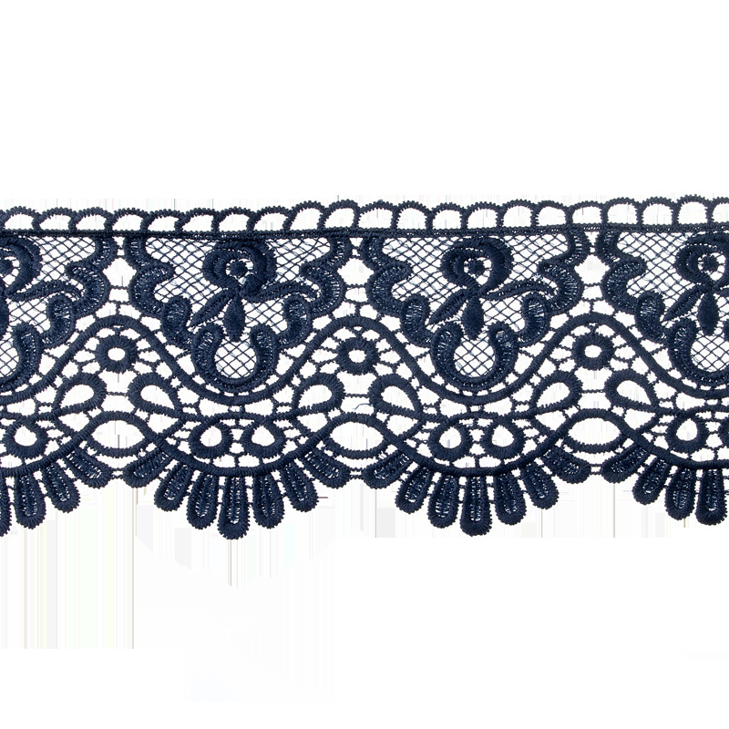 Milk silk water-soluble embroidered lace, barcode for women's clothing, colorful lace, clothing accessories, red lace, collar lace, ethnic minority lace, lace ribbons details Picture