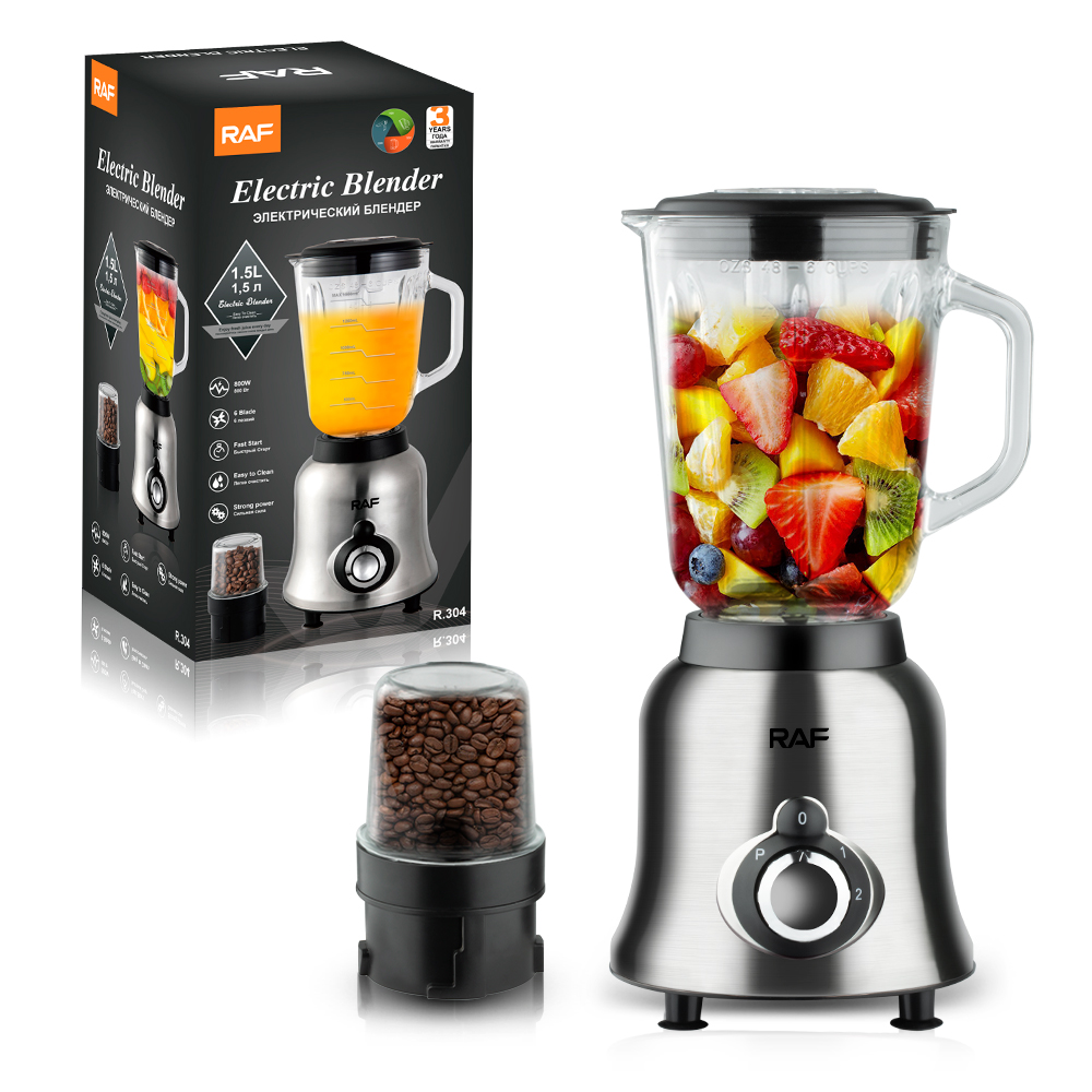 RAF cross-border European standard multi-functional juicer, double-cup blender, soy milk grinder, slush machine, food processor, and flour grinder details Picture