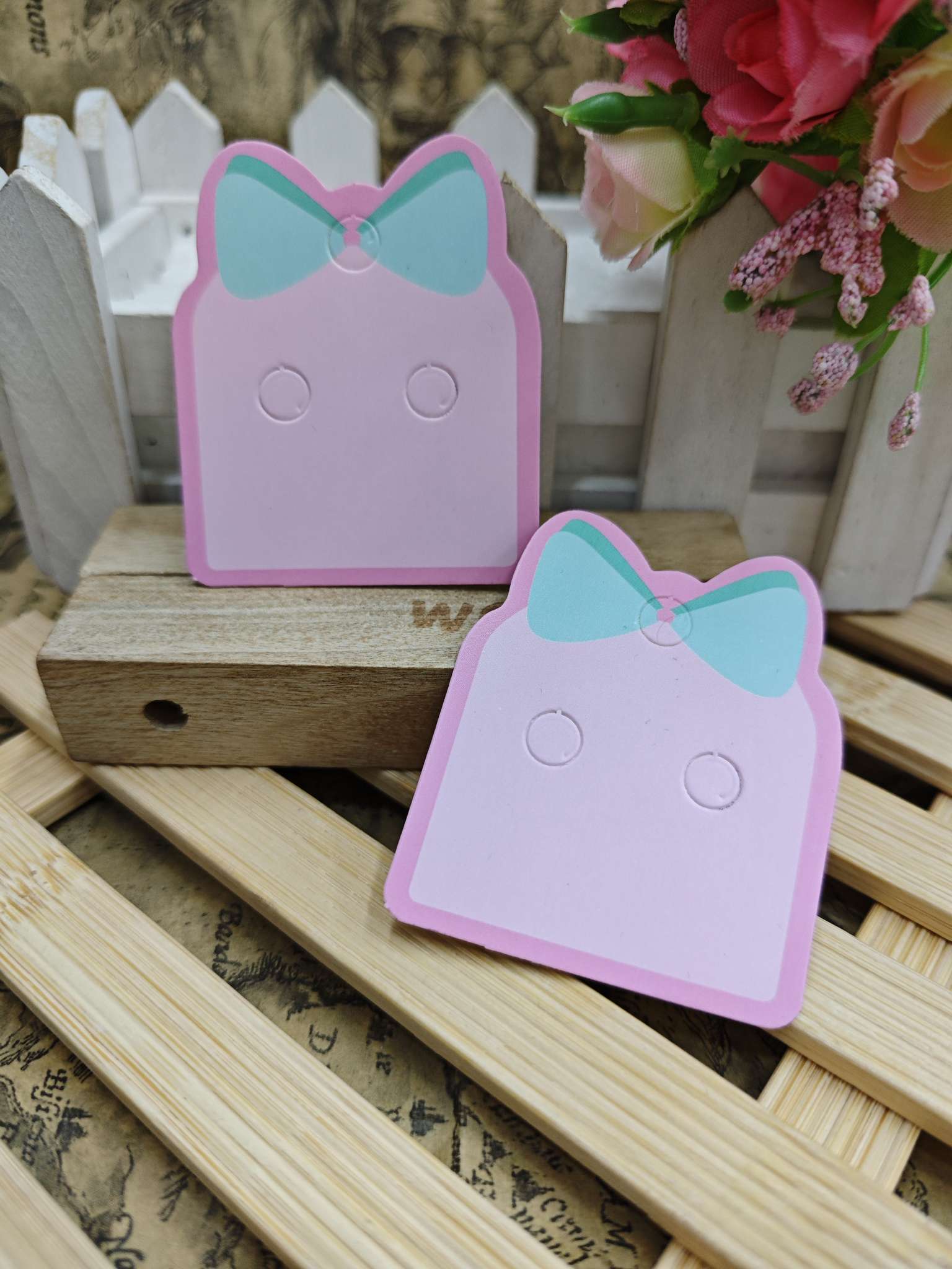 领结彩色卡创意DIY手工制作半成品饰品配件 珍珠水晶串珠其他饰品配件 手链项链耳环材料包细节图