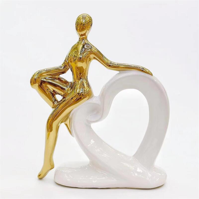 现代轻奢招财火旺摆件创意家居客厅电视柜酒柜玄关高档装饰工艺品金堡花瓶工艺摆件详情4