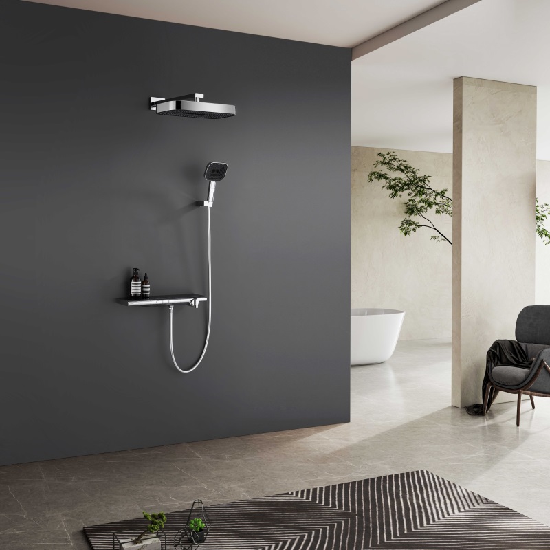 Firmer 2024 New Model Cold And Hot Water Copper Concealed Lift Showerhead Yln16026a Bathroom Shower Faucet Integrated Into The Wall details Picture